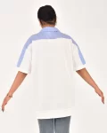Kadın Gömlek Detay Polo Yaka Tişört