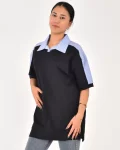 Kadın Gömlek Detay Polo Yaka Tişört