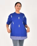 Kadın Gömlek ve Taş Detay Tişört