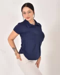 Kadın Polo Yaka Yarım Düğmeli Tişört