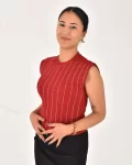 Kadın Sıfır Kol Taşlı Bluz