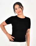 Moda Pollux Kadın Bisiklet Yaka Pamuk Bluz