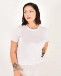 Moda Pollux Kadın Bisiklet Yaka Pamuk Bluz