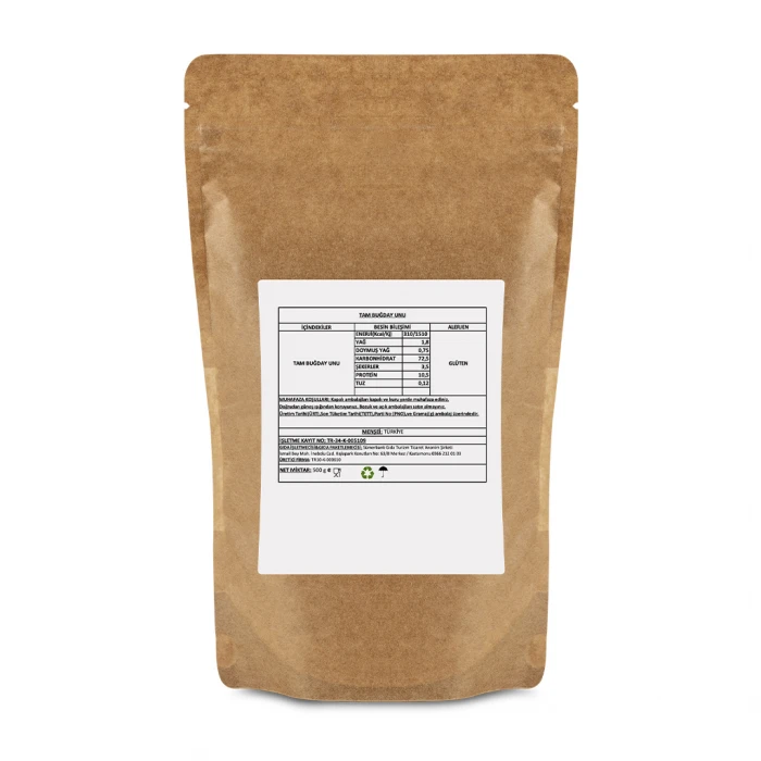 Tam Buğday Unu 500 Gr