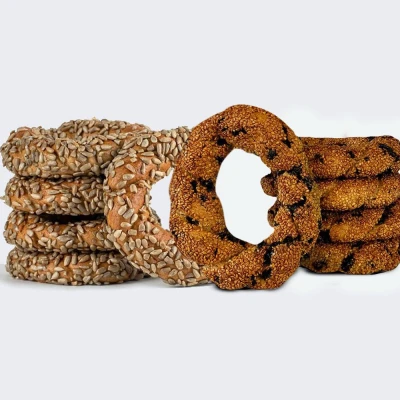 5 Adet Ay Çekirdekli+5 Adet Damla Çikolatalı Simit