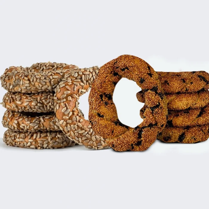 5 Adet Ay Çekirdekli+5 Adet Damla Çikolatalı Simit