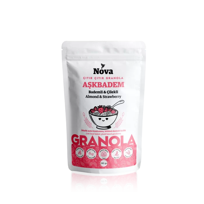 Nova Bademli Çilekli Granola 340 Gr