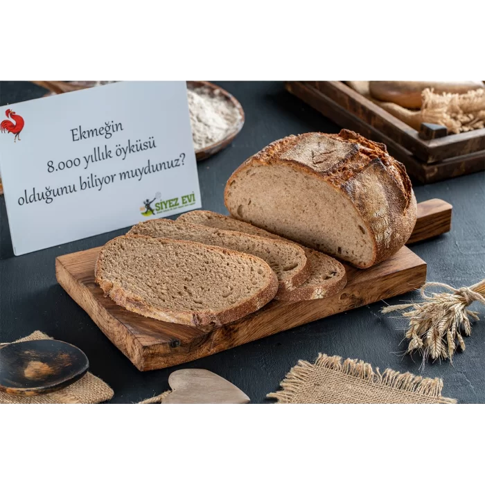 %100 Tam Buğday Ekşi Mayalı Ekmek 900 Gr