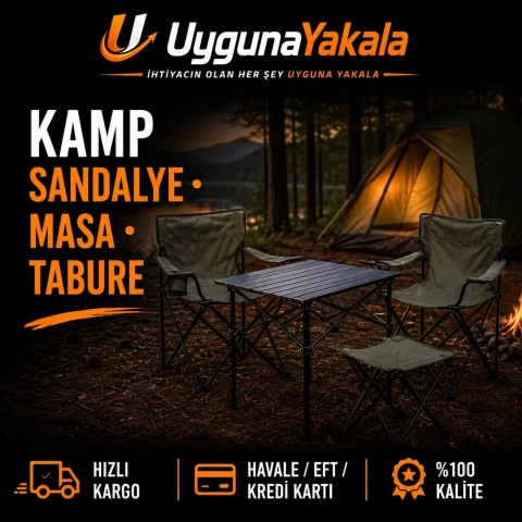 Kamp -Sandalye-Masa ve Tabure