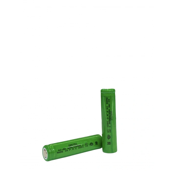 1.2V 700 Mah - AAA - Ni-MH Şarjlı Pil - Başsız / Flat Head
