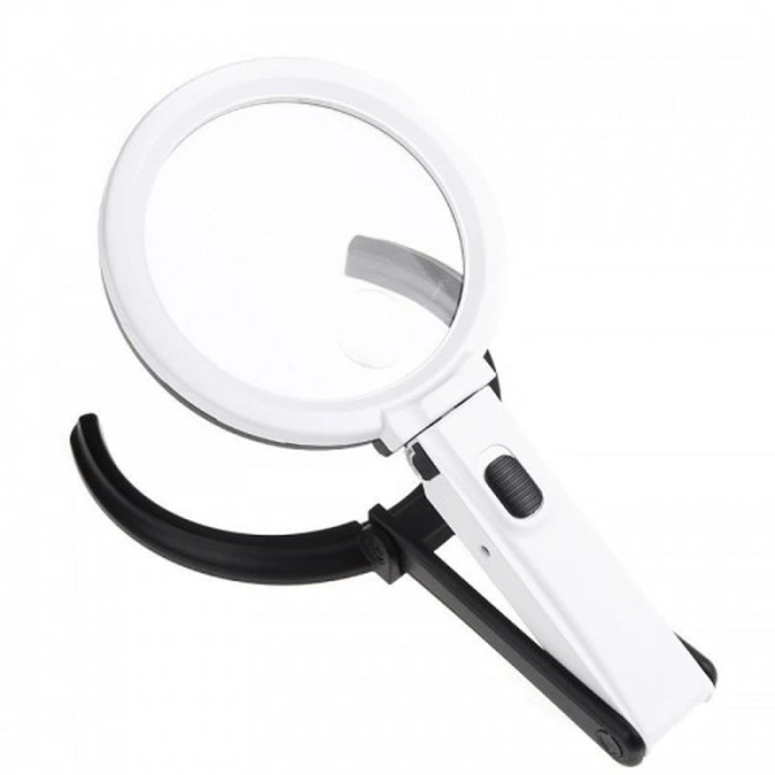 2X5X120Mm 10 Ledli Masaüstü Büyüteç