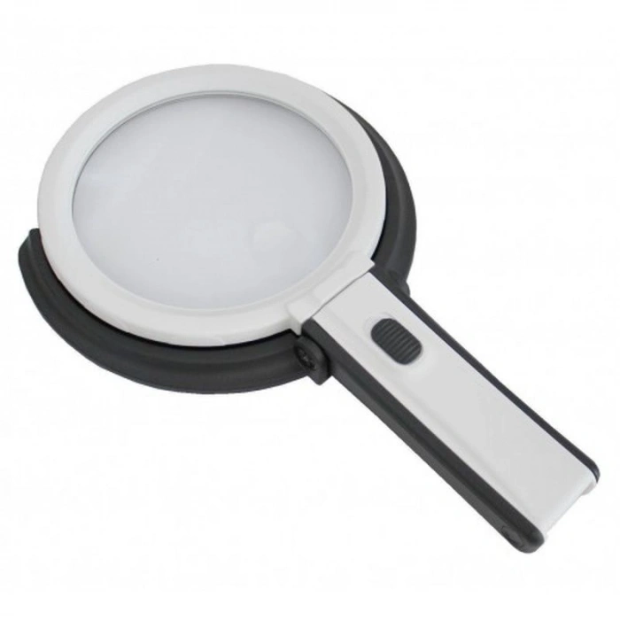 2X5X120Mm 10 Ledli Masaüstü Büyüteç