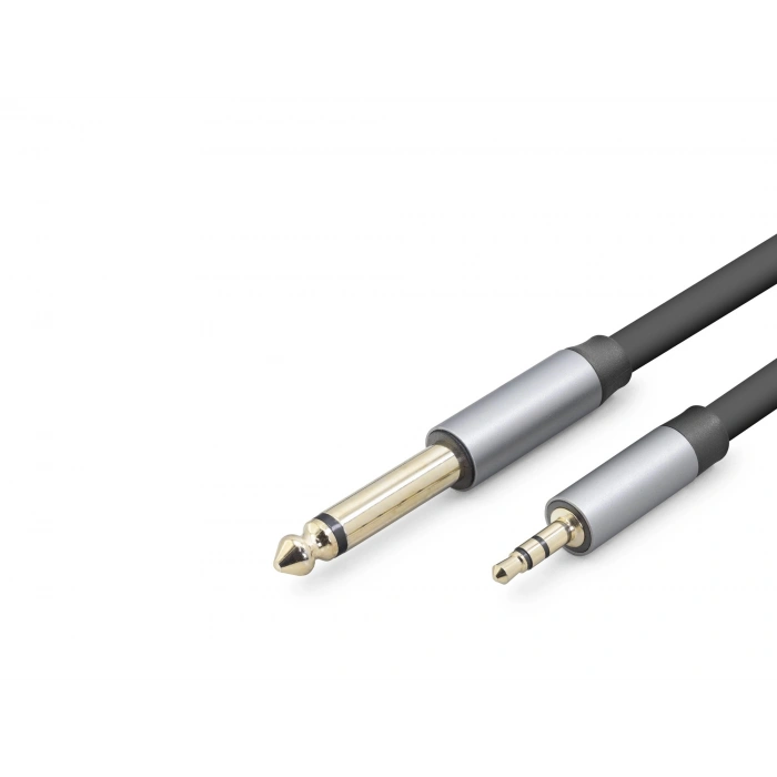 3.5Mm To 6.35Mm Gitar Kablosu 1.5 M - Siyah HDX1079