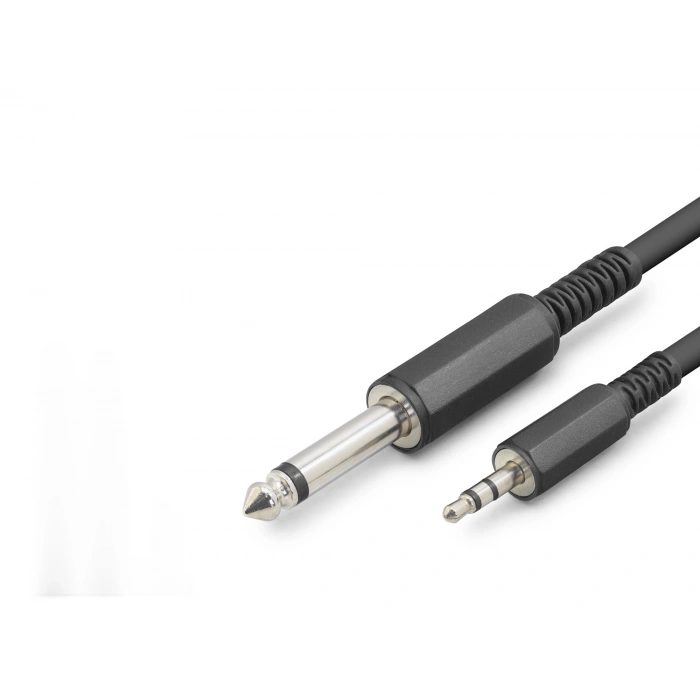 6.35Mm To 3.5Mm Gitar Kablosu 5 M - Siyah HDX1078