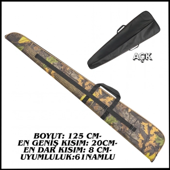 Uyguna-Yakala 61 Namlu Ağaç Desen-Tüfek Kılıfı -38053-A61