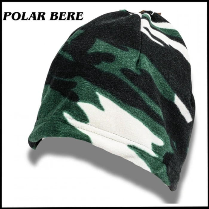 Uyguna-Yakala Yeşil  Bere Kamuflaj Polar-KA.026