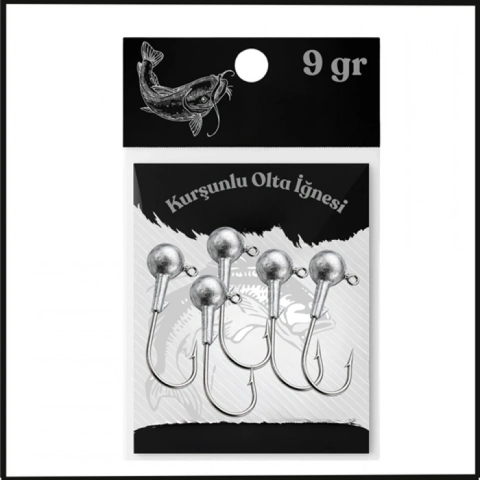 Uyguna-Yakala Gümüş - 5 Adet - 9 gr - Zoka - Kurşunlu Olta İğnesi - LA.316