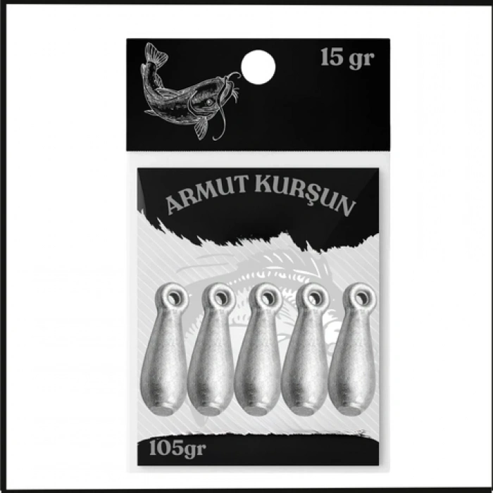 Uyguna-Yakala 15gr - (105gr Paket) Dip Kurşunu - Armut Olta Kurşunu - SUN.135