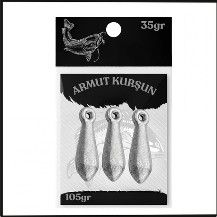 Uyguna-Yakala 35gr - (105gr Paket) Dip Kurşunu - Armut Olta Kurşunu - SUN.138