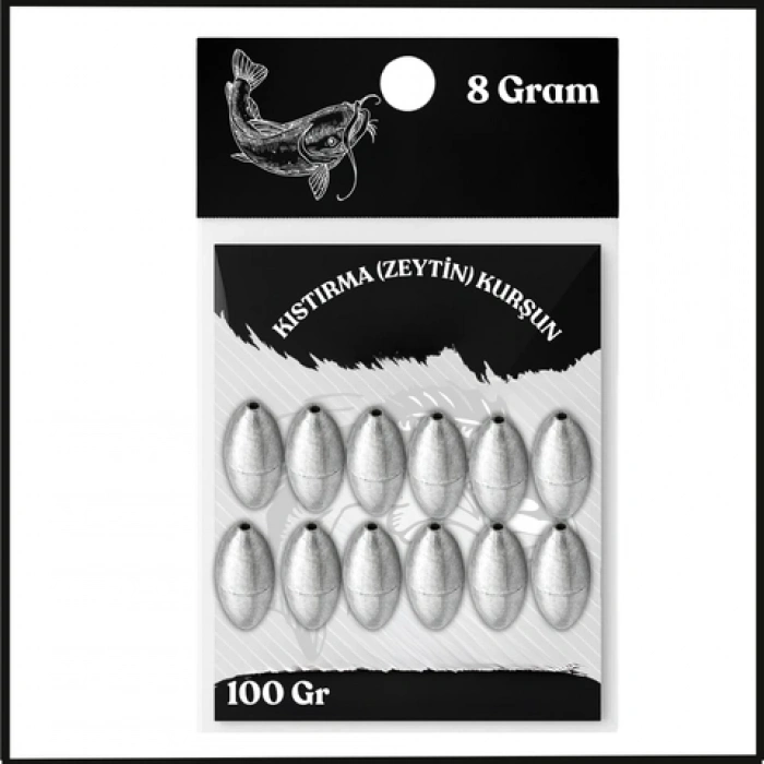 Uyguna-Yakala 8 Gram - 100 Gr Paket Kıstırma (Zeytin) Kurşun - Olta Kurşunu -SUN.153