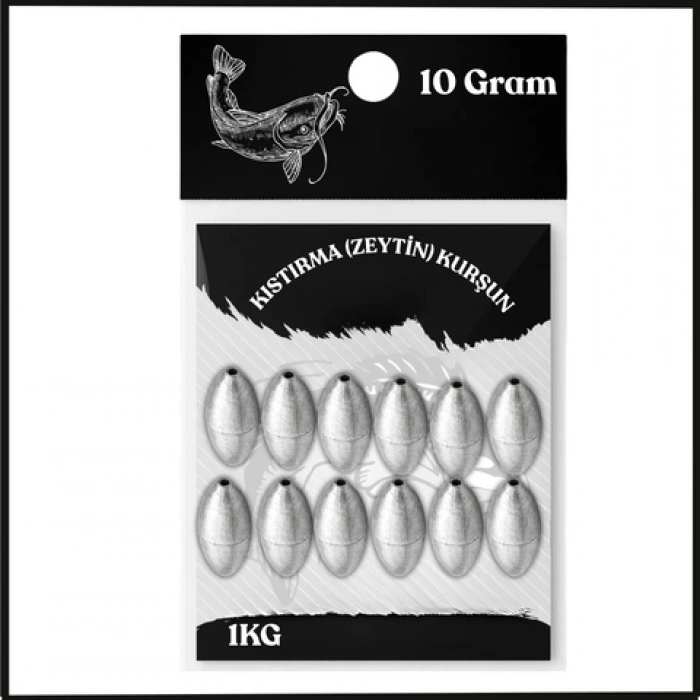 Uyguna-Yakala 10 Gram - 1KG Kıstırma (Zeytin) Kurşun - Olta Kurşunu - SUN.161