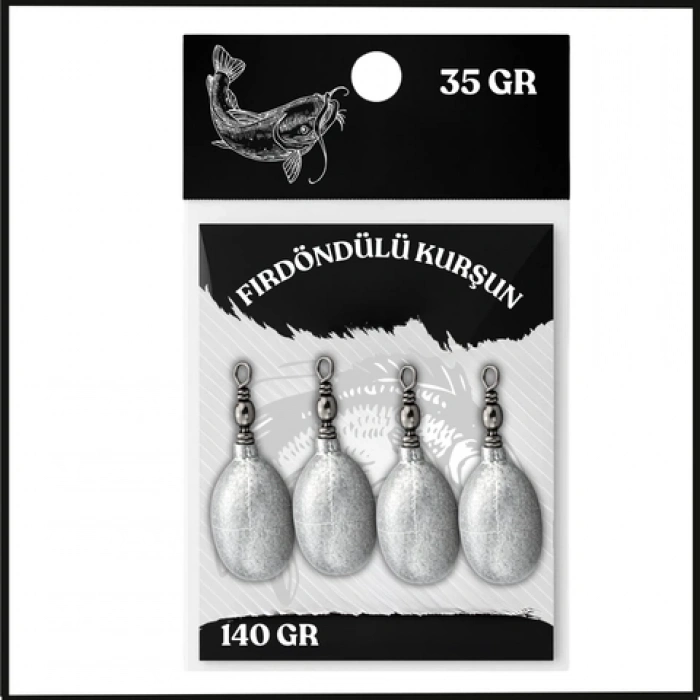 Uyguna-Yakala 35gr (140gr) Fırdöndülü Kurşun -SUN.167