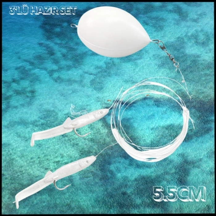 Uyguna-Yakala  5.5cm - 3lü Hazır Set Top Arkası Silikon - AK.179