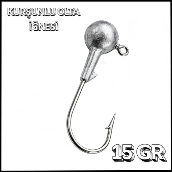 Uyguna-Yakala Gümüş - 15 gr - Zoka - Kurşunlu Olta İğnesi - LA.298