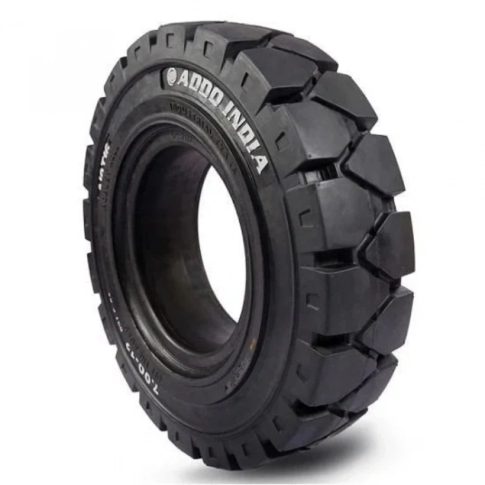 7.00-12 Addo Siyah Sekmanlı Dolgu Forklift Lastiği