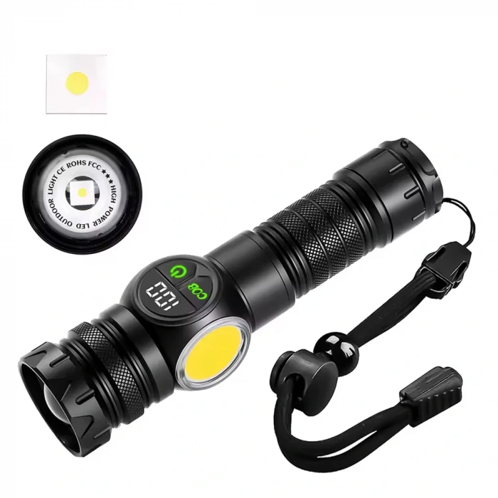 9 Mod Şarjlı Kamp Lambası El Feneri WT-704