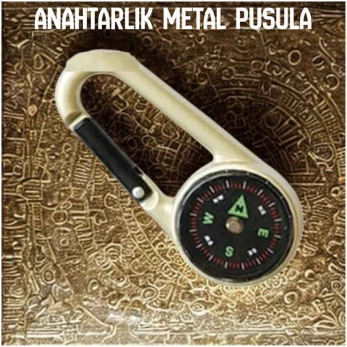 Uygunayakala-Anahtarlık Metal Pusula-70660408