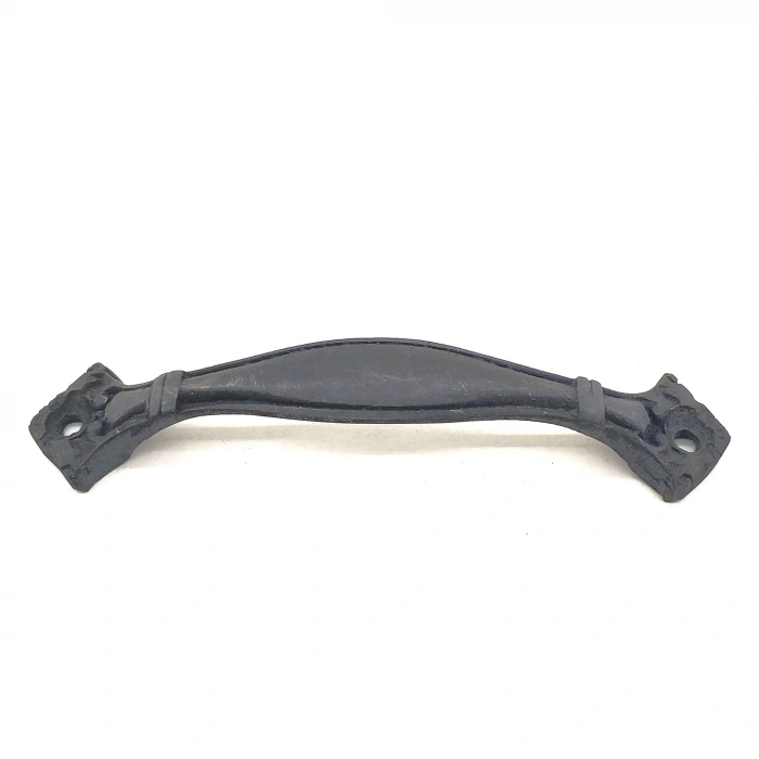 Antika Tarz Dekoratif Pirinç Deste Mobilya Kulbu - 25x120 mm, Oksit