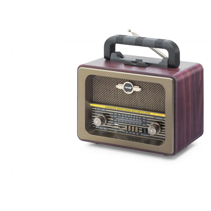 Bluetooth Nostaljik Hoparlör Fm 23.5 X 12 X 19 Cm NS8073BT