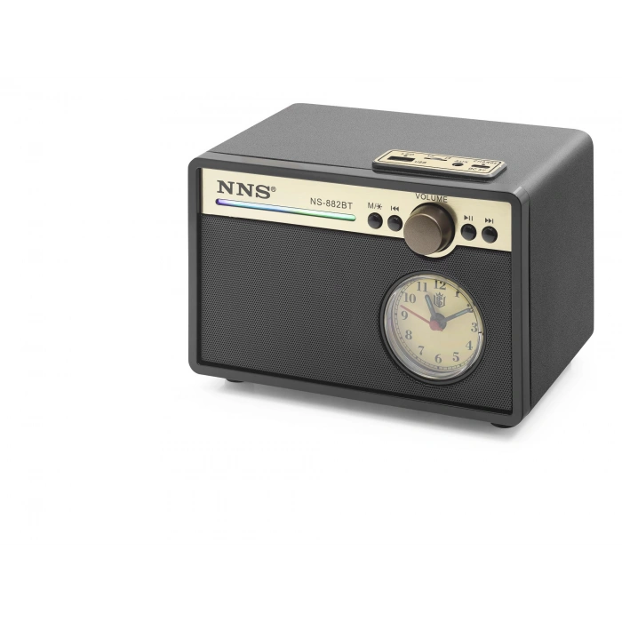 Bluetooth Nostaljik Hoparlör Fm Retro Saatli 187 X 137 X 130 Cm NS882BT