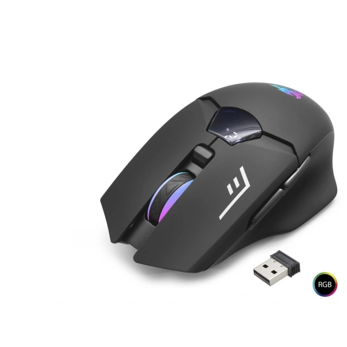 G400 Kablosuz Mouse Dual Mod 1600 Dpi Sessiz Rgb - Siyah