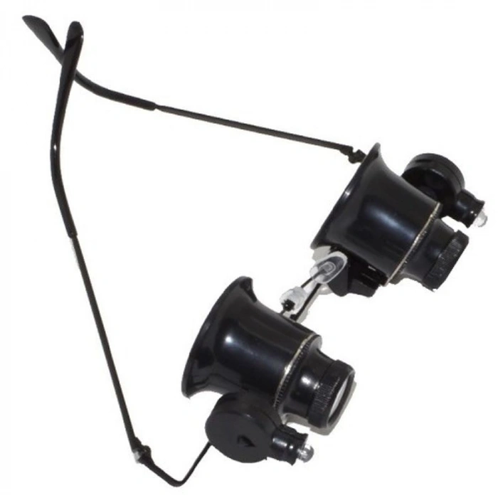 Gözlük Model Çıft Led Aydınlatma Saat Onarımı Için Harika Büyüteç