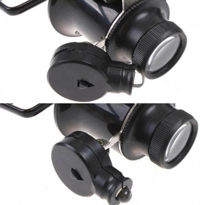 Gözlük Model Çıft Led Aydınlatma Saat Onarımı Için Harika Büyüteç