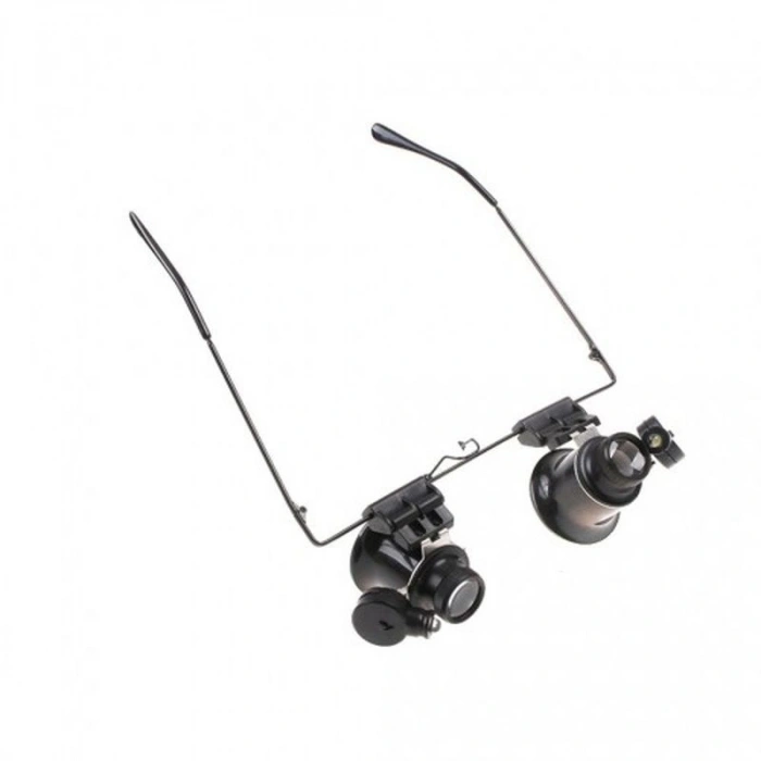 Gözlük Model Çıft Led Aydınlatma Saat Onarımı Için Harika Büyüteç