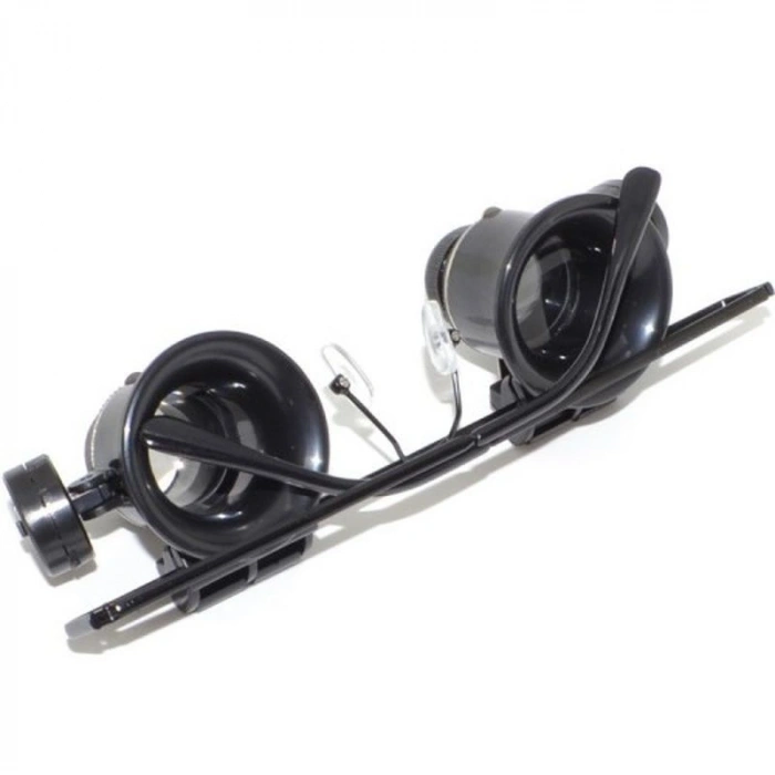 Gözlük Model Çıft Led Aydınlatma Saat Onarımı Için Harika Büyüteç