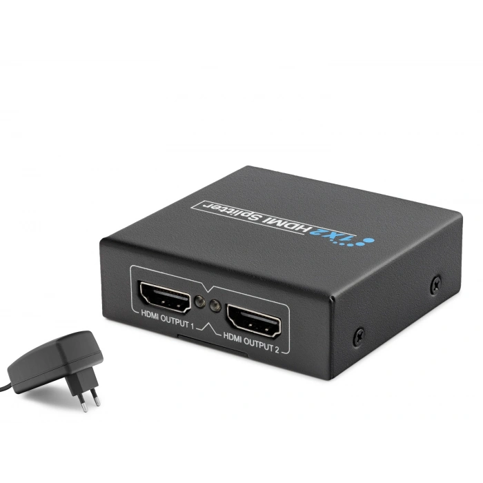 Hdmi Splitter 1080P 3D 1 In 2 Out - Siyah HDX1284