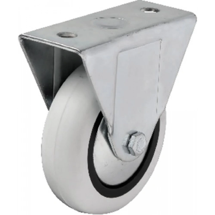 Hts 355 - 75x25 mm PVC Makaralı Sabit Teker 4 Adet