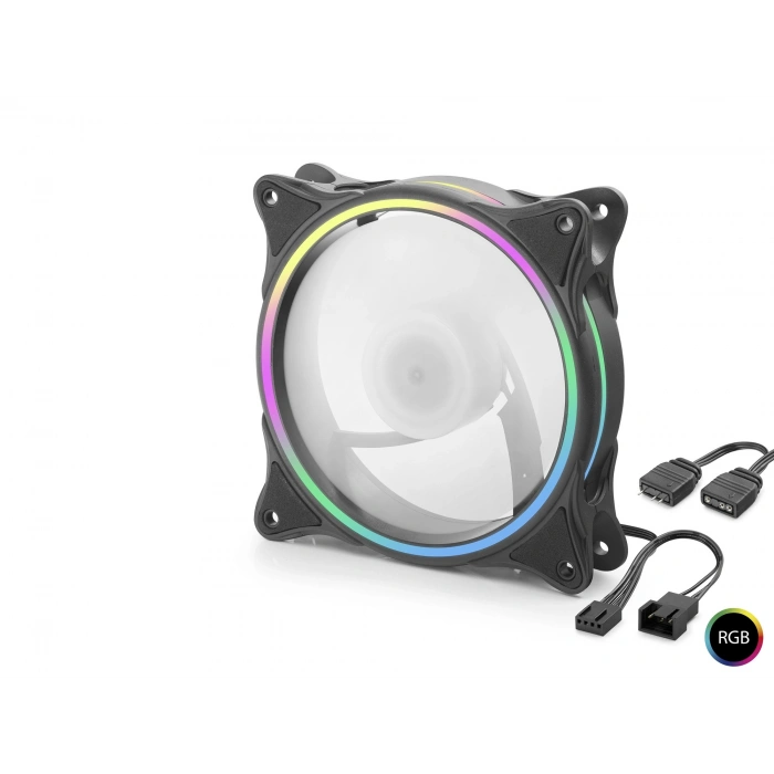 Kasa Fanı Argb 12 Cm - Siyah ND2658