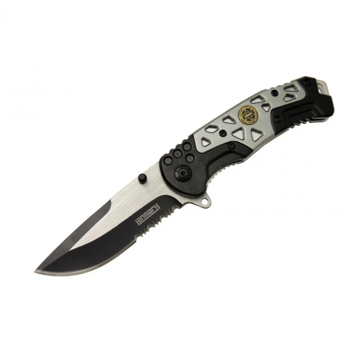 Lanmark MX10 Gri Testereli Outdoor Çakı 21 cm - , Perçinli