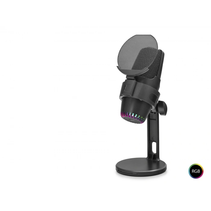M9 Profesyonel Rgb Mikrofon 48 Khz / 16 Bit Type-C - Siyah