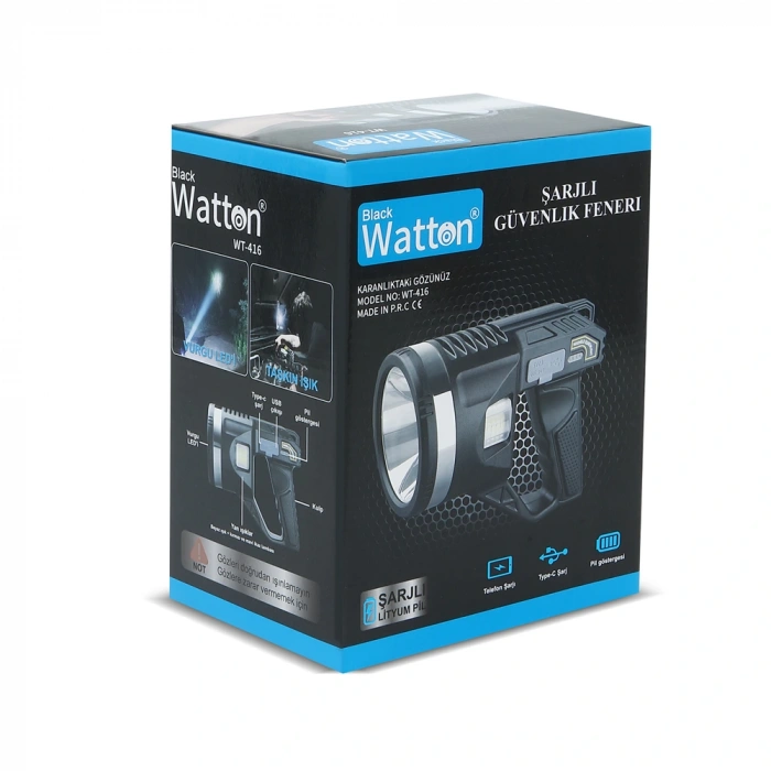Tripod Şarjlı Güvenlik Feneri WT-416