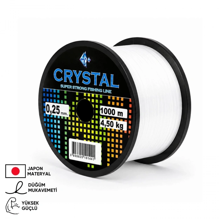 Uyguna-Yakala 1000 MT Bobin Misina - Crystal - Şeffaf - Ekstra Güçlü - 0,20 MM