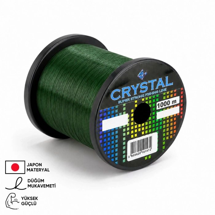 Uyguna-Yakala 1000 MT Bobin Misina - Crystal - Yeşil - Ekstra Güçlü - 0,40 MM