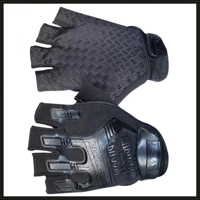 Uyguna-Yakala Siyah 1107 Mechanix Parmaksız Eldiven-ELD.030