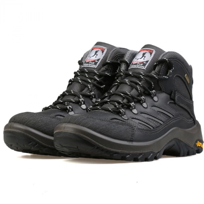Uyguna-Yakala Grisport Siyah Trekking Bot (11495d37t)