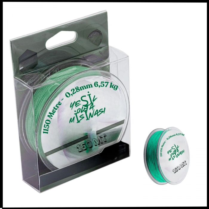 Uyguna-Yakala 150 Metre -  0,28mm Yeşil Olta Misinası - 091